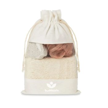 BEST SELF NATURAL BATH SET (SPONGE, STONE & PUFF)