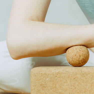 buddalife-cork-massage-ball-yoga-forearm-joint-rollout-stretch-therapeutic-exercise